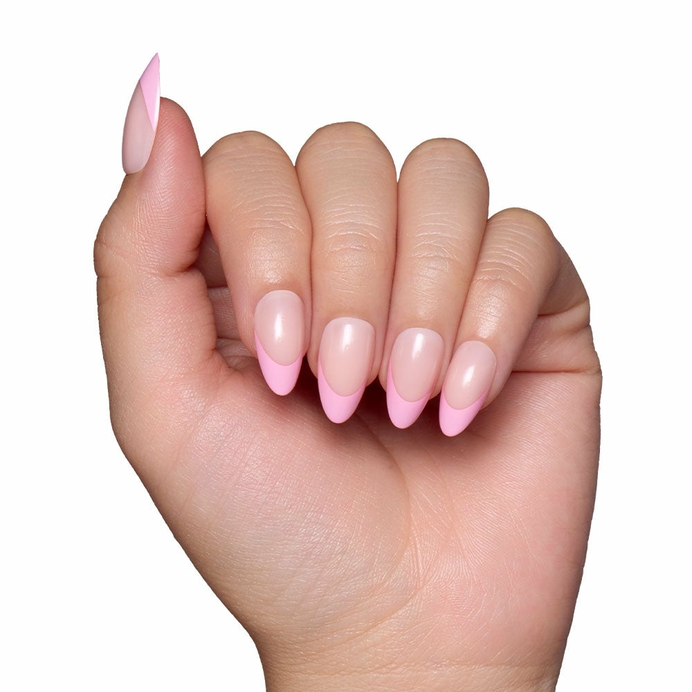 2 PACKS Glamnetic Pink Macaron French Manicure Style Press-On Nails